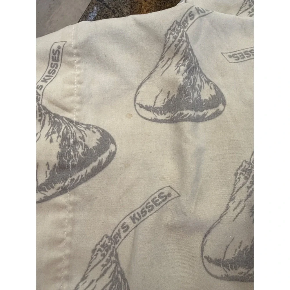 Vintage Hershey's Kisses Pillowcases Set of 2 Chocolate Candy Novelty AS IS